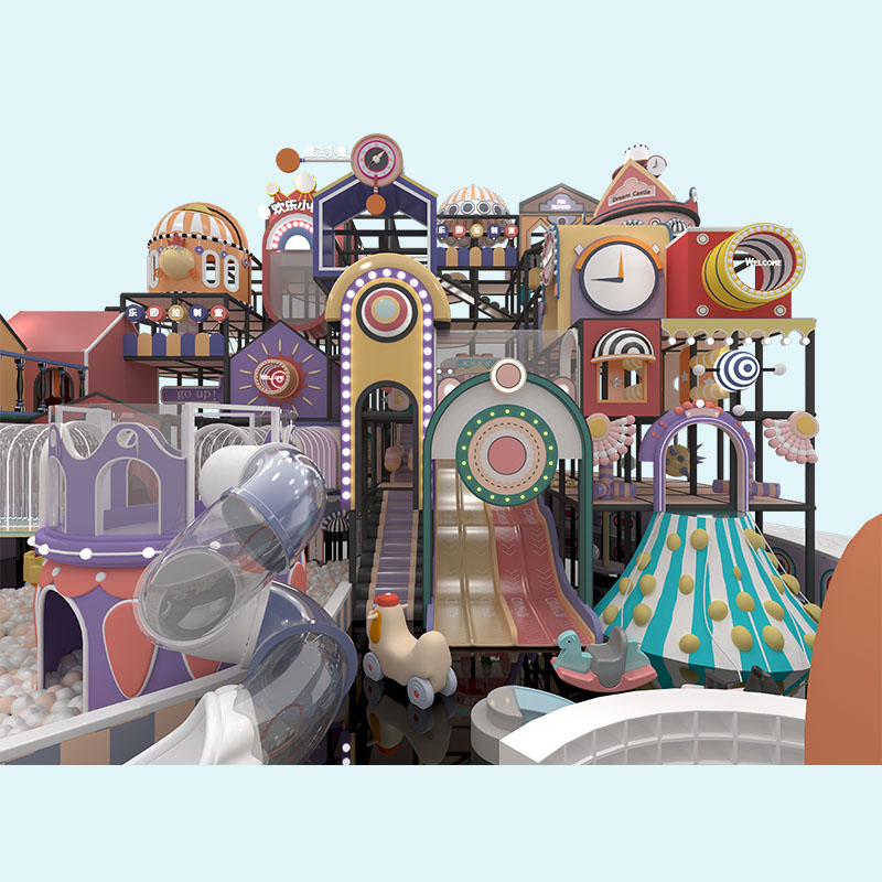 Macaron Series Kids Pastel Maze Indoor Play Supplier