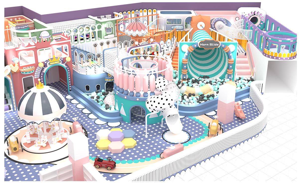 2.Commercial Pastel Color Indoor Playground (6)