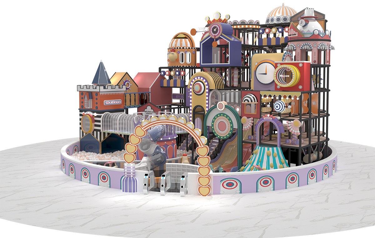 5.Kids Macaron Pastel Indoor Play Structure (4)