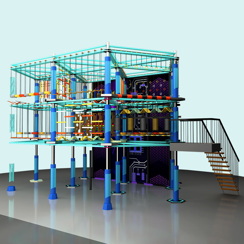 Indoor High Ropes Course - Mall Adventure Play Supplier