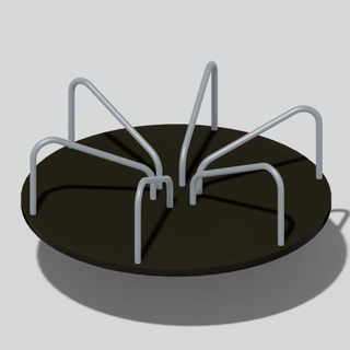 Custom-Themed kids Roundabout Playground Equipment 