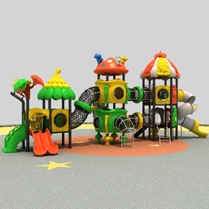 Engaging Playground Slide with Forest Adventure for Children