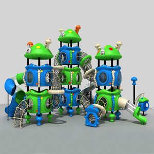 Eco-Friendly Children's Mushroom Slide with Recycled Materials