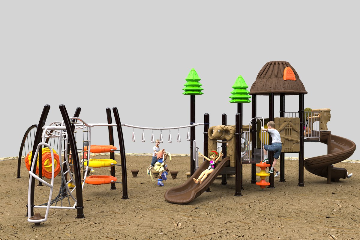 Heavy-duty outdoor playground slide (2)