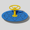 Durable Steel Playground Roundabout for Kids Outdoor Playground
