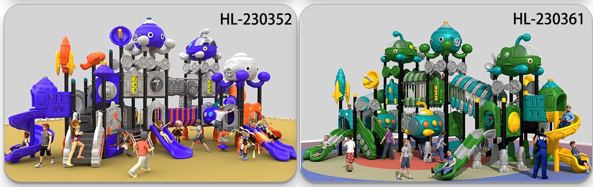 Space Play Slide Supplier HDPE Material (9)