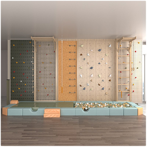 Durable Commercial Indoor Climbing Wall Set
