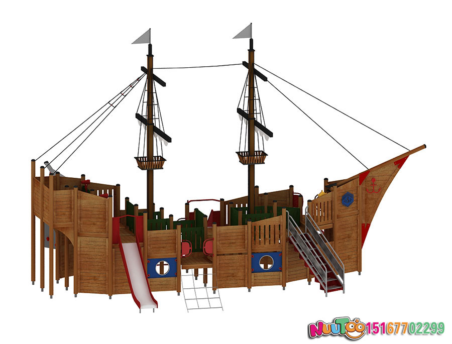 Le Tu non-standard ride + pirate ship + children's playground equipment - (10)