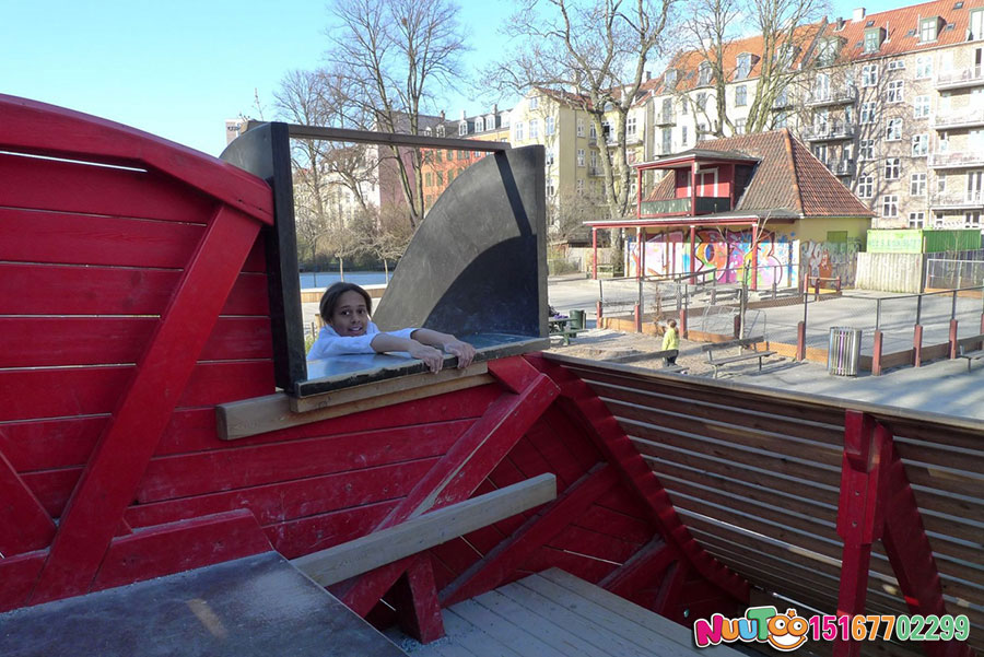Children's playground equipment + parrot slide + foreign play case (12)