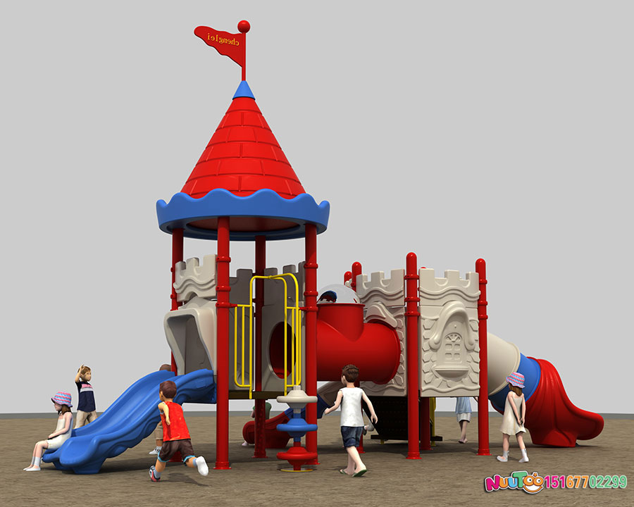 Combination slide + children's play equipment + small doctors + Great Wall (14)