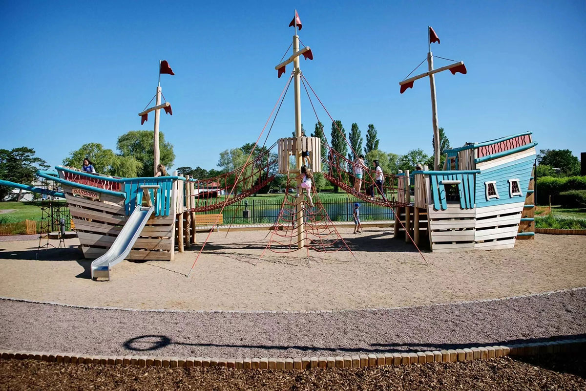 Pirate Ship Playgrounds,Wooden Pirate Ship Playground Factory - Letu