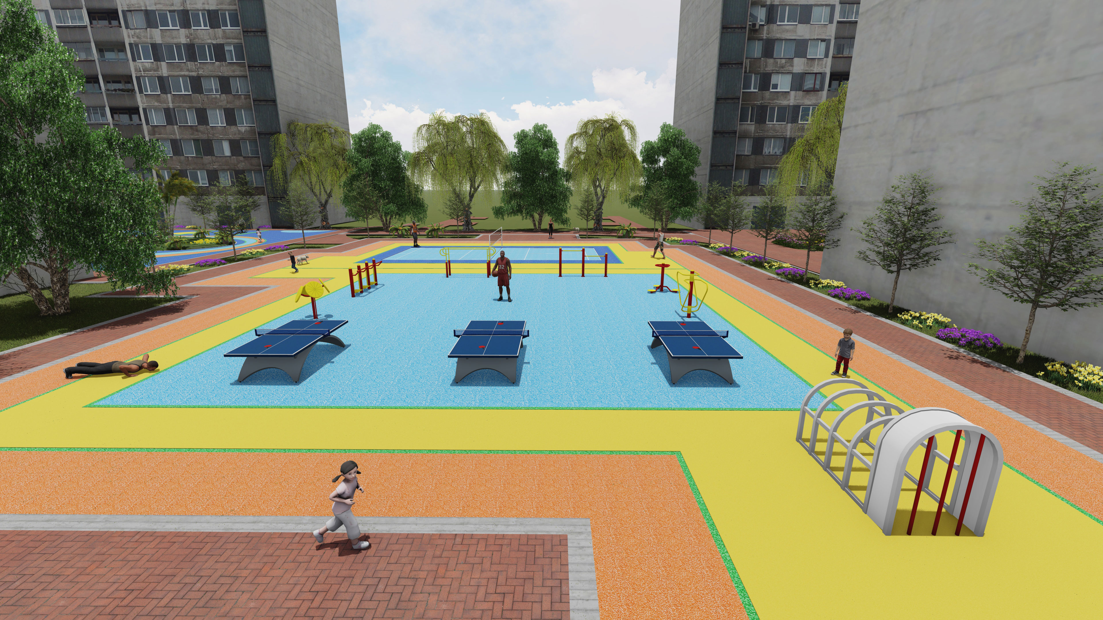 poured-in-place EPDM playground safety surface (2)