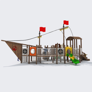 Outdoor Playground Pirate Ship,Pirate Ship Playground Factory