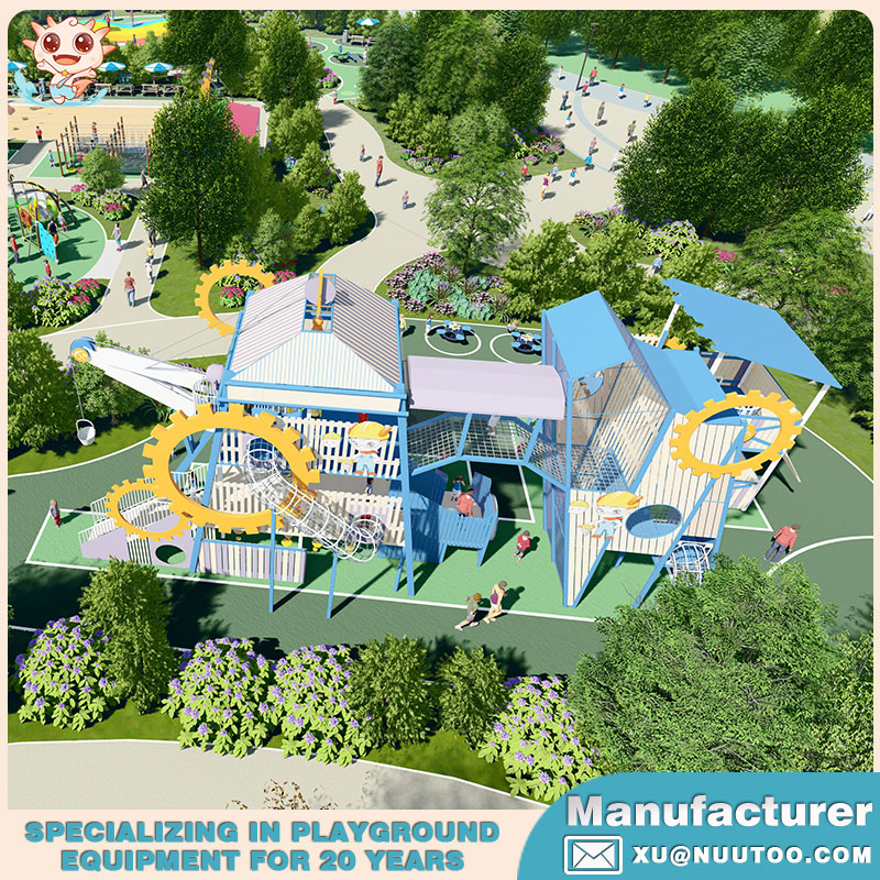 Quality Landscape Playground Manufacturer Show Mechanical Kingdom Playground