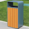 Plastic Wooden commercial rubbish bins, rubbish bin factory 