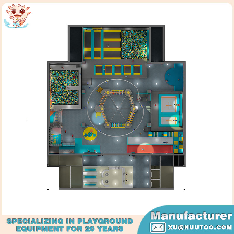 High Quality Indoor Trampoline Park for Toddlers NU-BC005