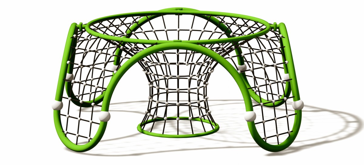 Panoramic display of Kids Play Dome Climber outdoor gym-4