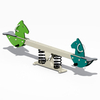 Horse-Themed Commercial Playground Seesaws