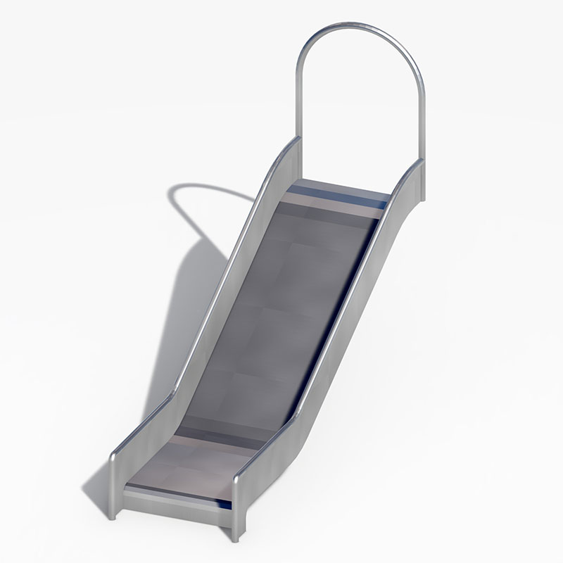 Single-Lane Toddler Stainless Steel Slides