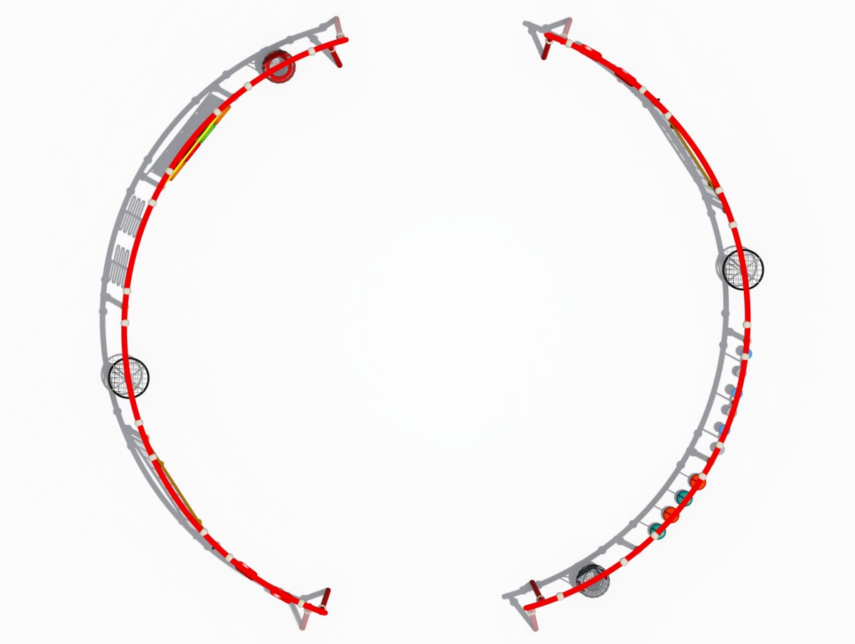 round outdoor playground swing (5)