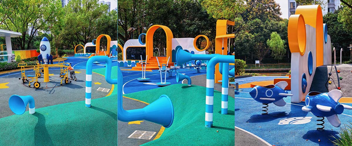 Safe and fun children's playground equipment for commercial use