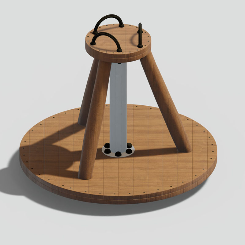 360° Spiral Base Roundabout for Kids Playground Safety​
