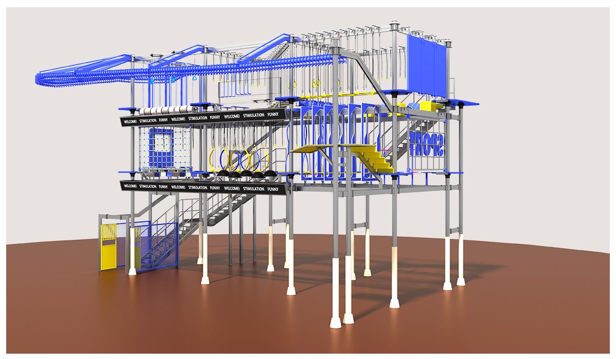 4.Commercial Indoor High Ropes Course (6)