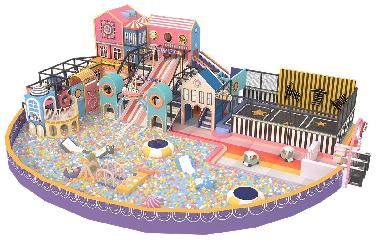 1.Macaron Pastel Indoor Playground Maze (4)