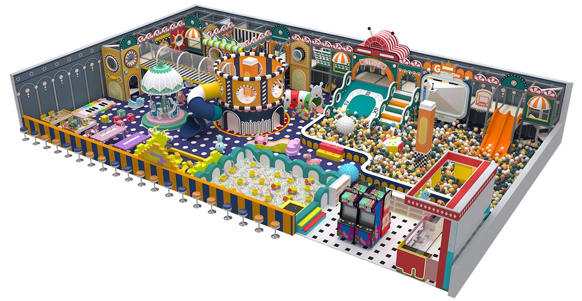 9.Colorful Macaron Pastel Maze Playground (3)