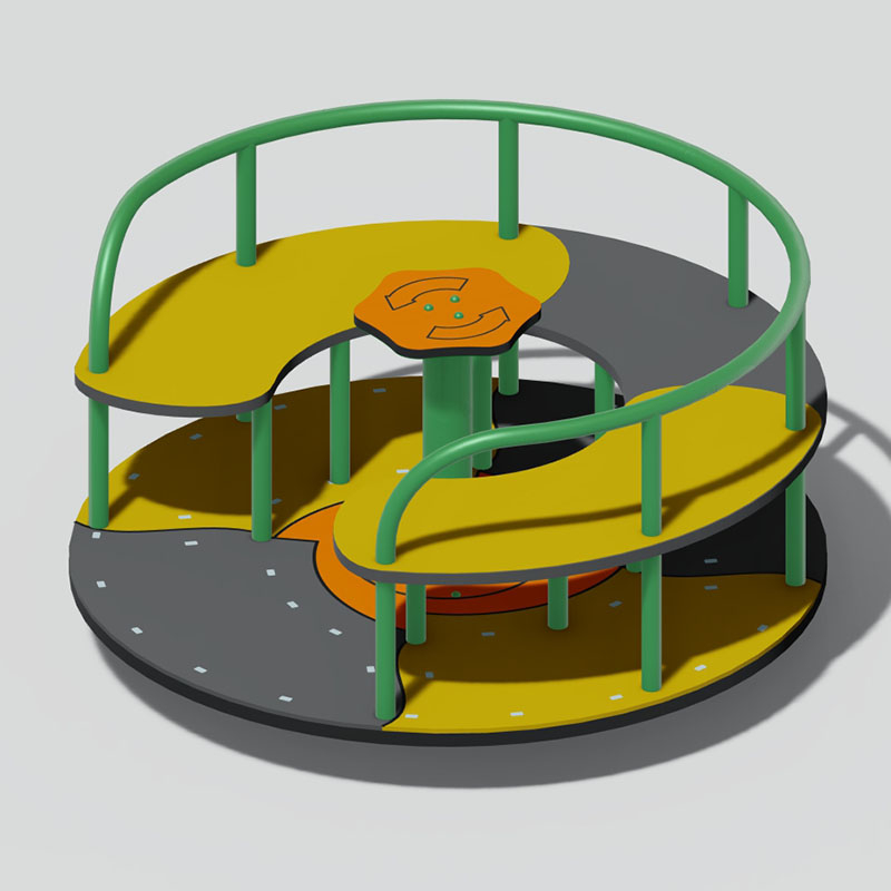 Colorful Sensory Playground Roundabout for Vestibular Development