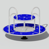 Commercial-Grade Outdoor Playground Roundabout with Smooth Rotation