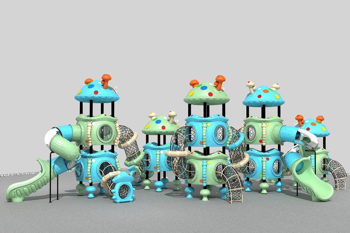 Durable Outdoor Playground Slide Structures (3)