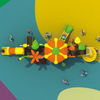 Fun-Filled Outdoor Playground Slide for Children's Forest Play