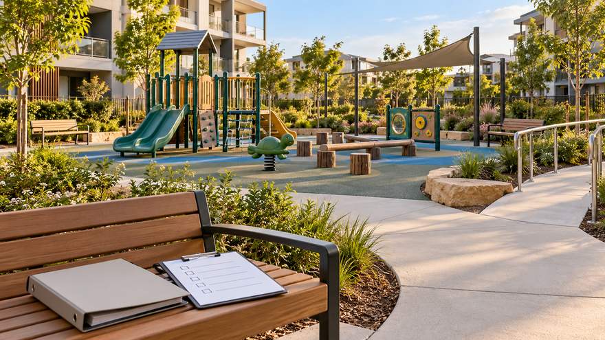 Residential playground handover and operations concept