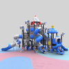 Fun Outdoor Playground Including Space Theme Slides for Parks