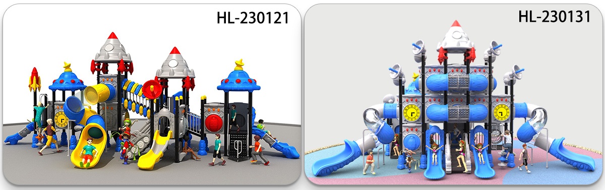 Space Play Slide Supplier HDPE Material (1)