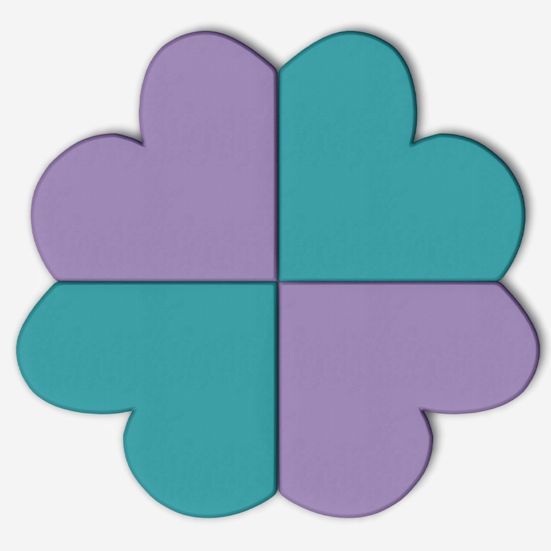 Clover-Shaped Modular Indoor Soft Play Mat