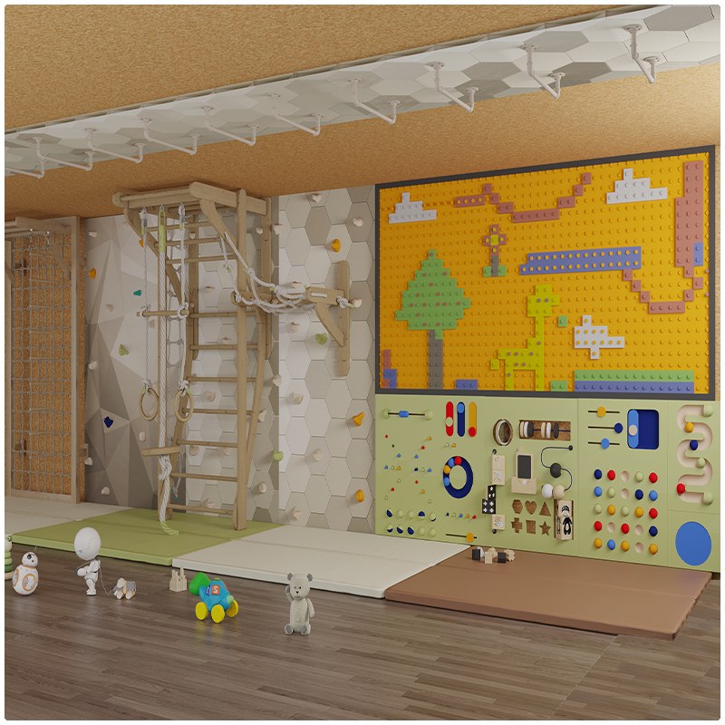 Bespoke Kids Indoor Climbing Wall System