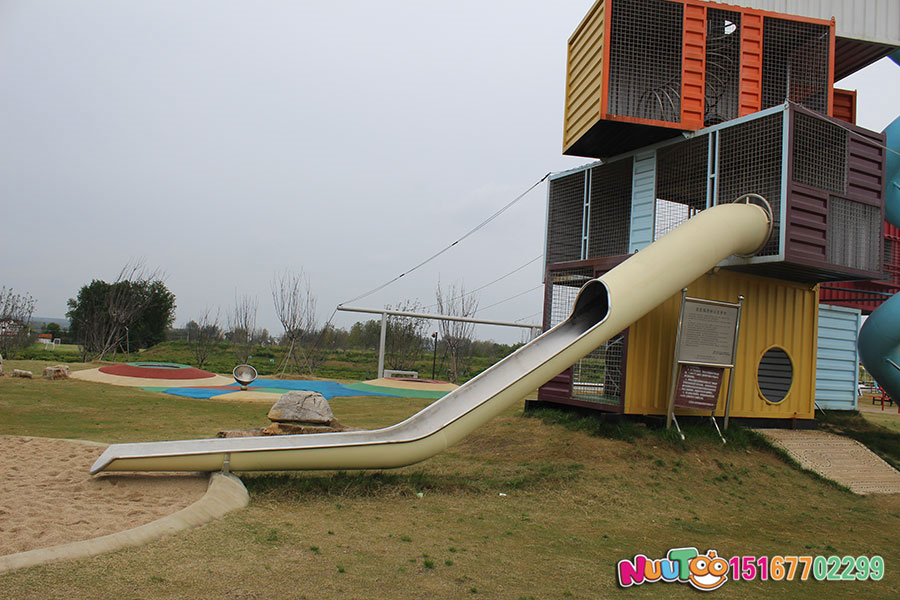 Non-standard amusement + container amusement + children's playground equipment + stainless steel slide (4)