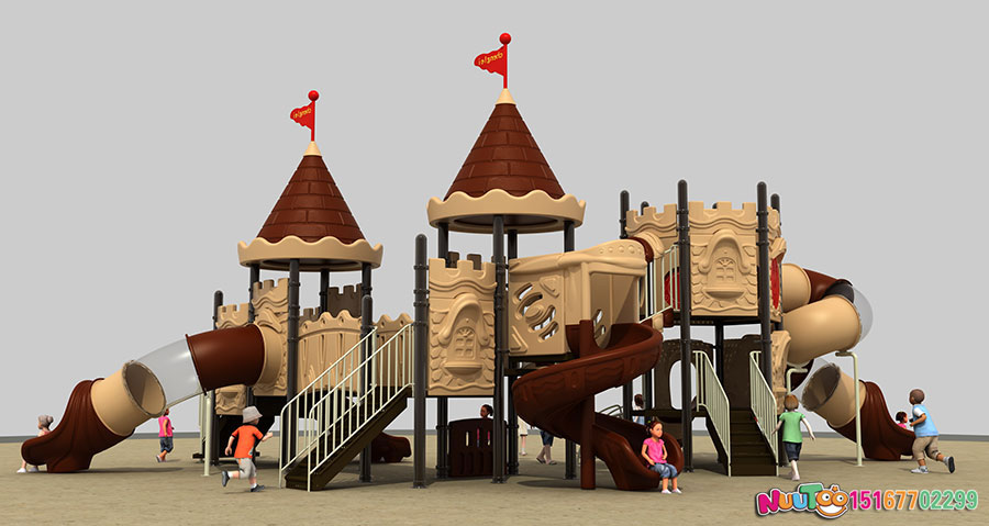 Combination slide + children's play equipment + little doctor + Great Wall (8)