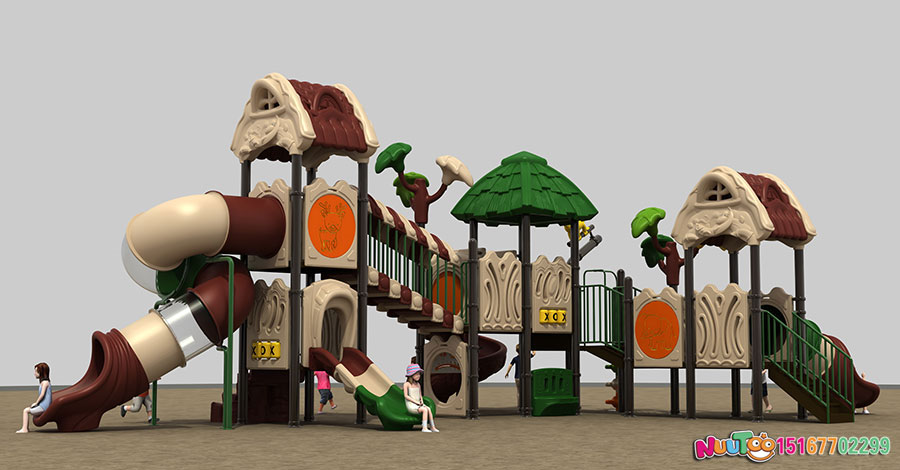 Sliding ladder + combination slide + small doctor + rides + tree house (8)