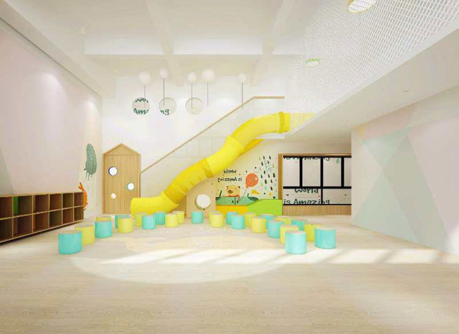 Plastic Slide + Indoor Amusement + Children's Playground