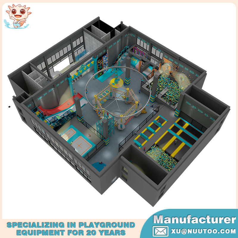 High Quality Indoor Trampoline Park for Toddlers NU-BC005