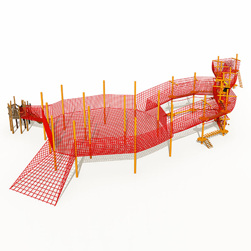 Outdoor Rope Net Trampoline Climber for Kids