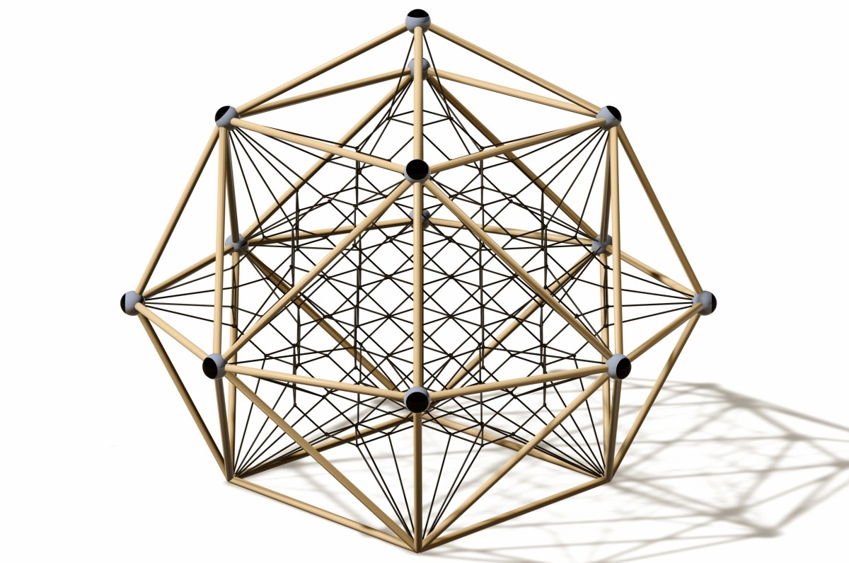 Panoramic display of Geometric Metal Playground Climbers-1