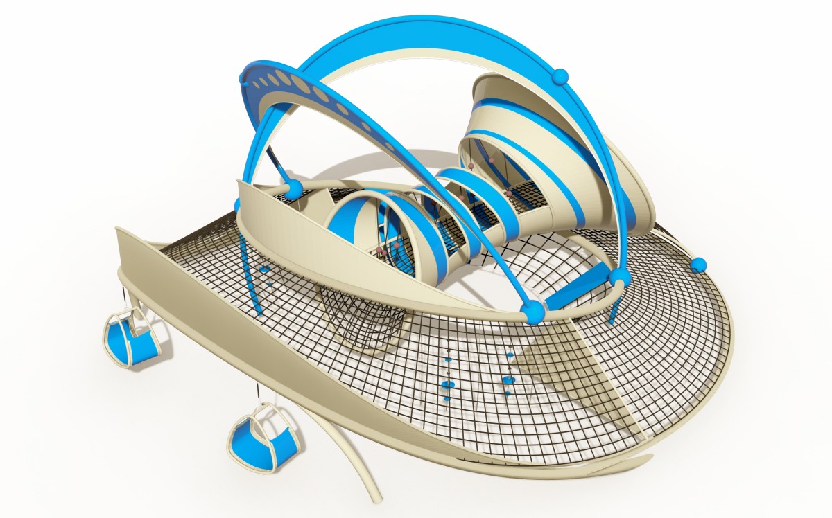 13. rope climbing frame playground -2