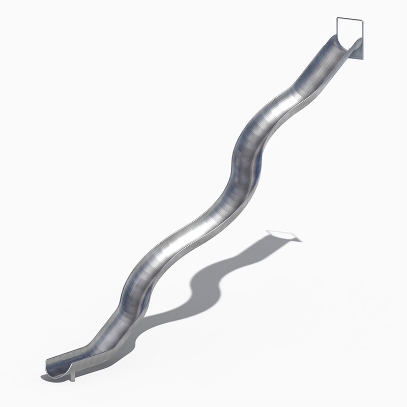 Commercial Wavy Tube Stainless Slide for Playground