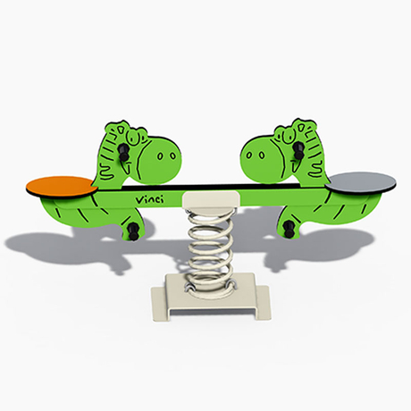 Dinosaur-Themed Double Seesaws