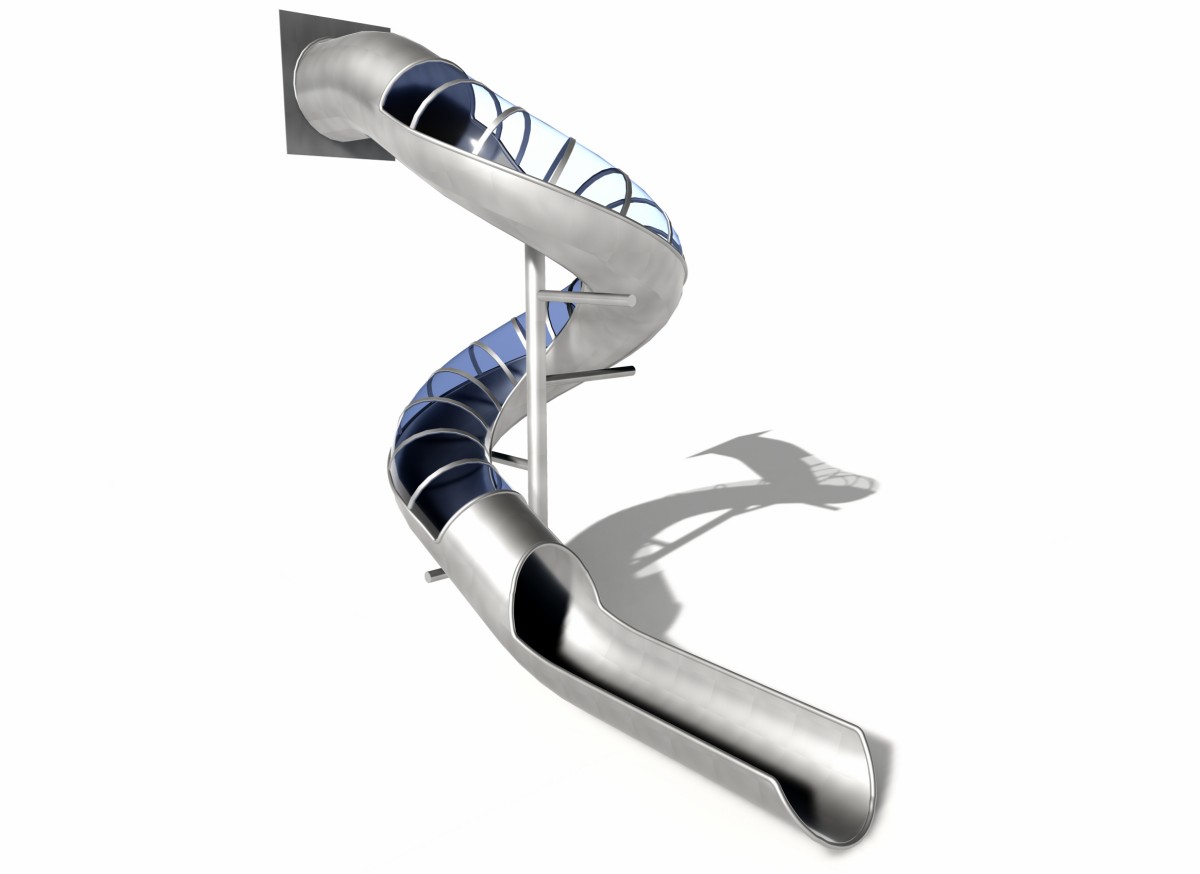 1.Playground stainless steel slides (5)