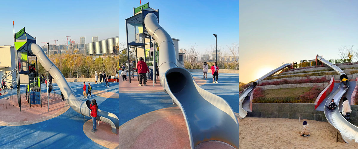 Safe and fun children's playground equipment for commercial use